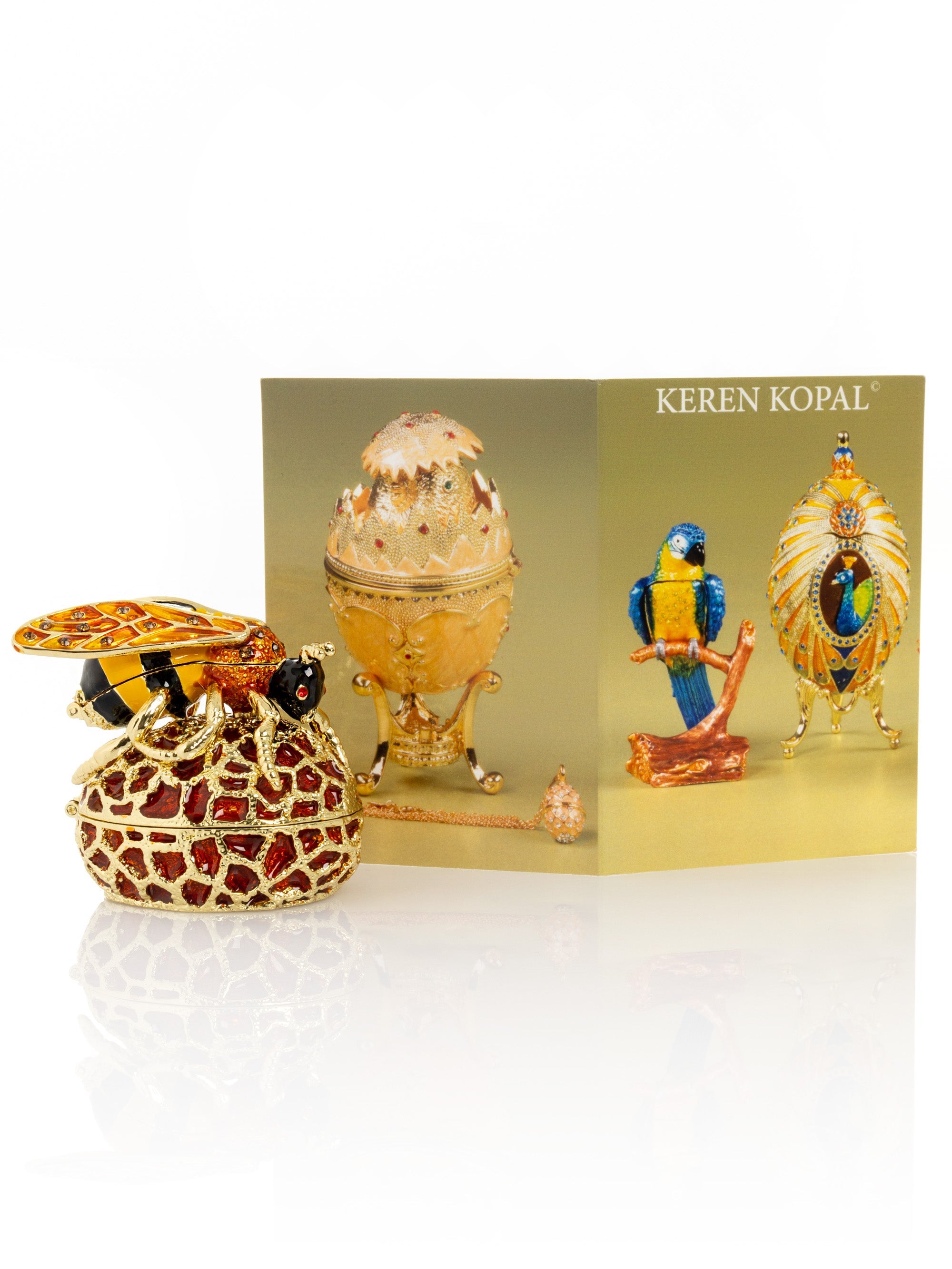 Bee on Beehive Trinket Box-2