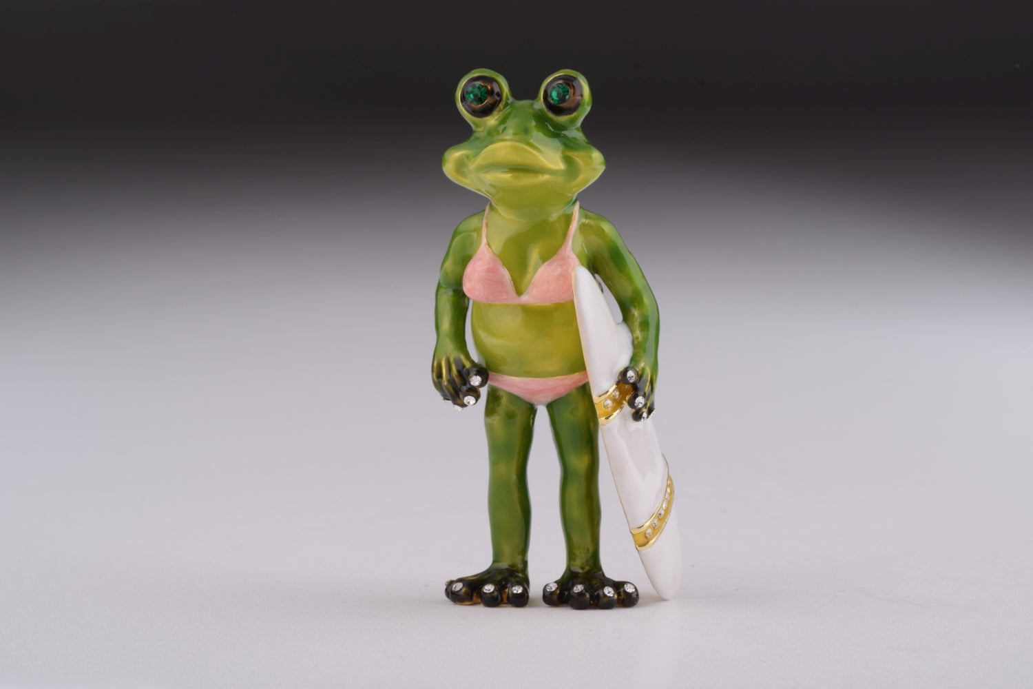 Frog Holding a Surfboard-3