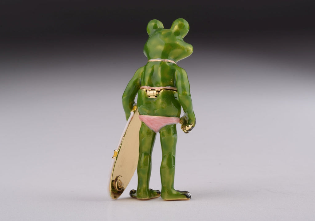Frog Holding a Surfboard-4