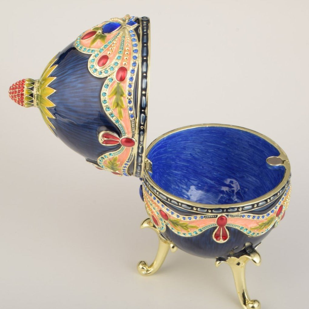 Blue Colorful Russian Egg-1