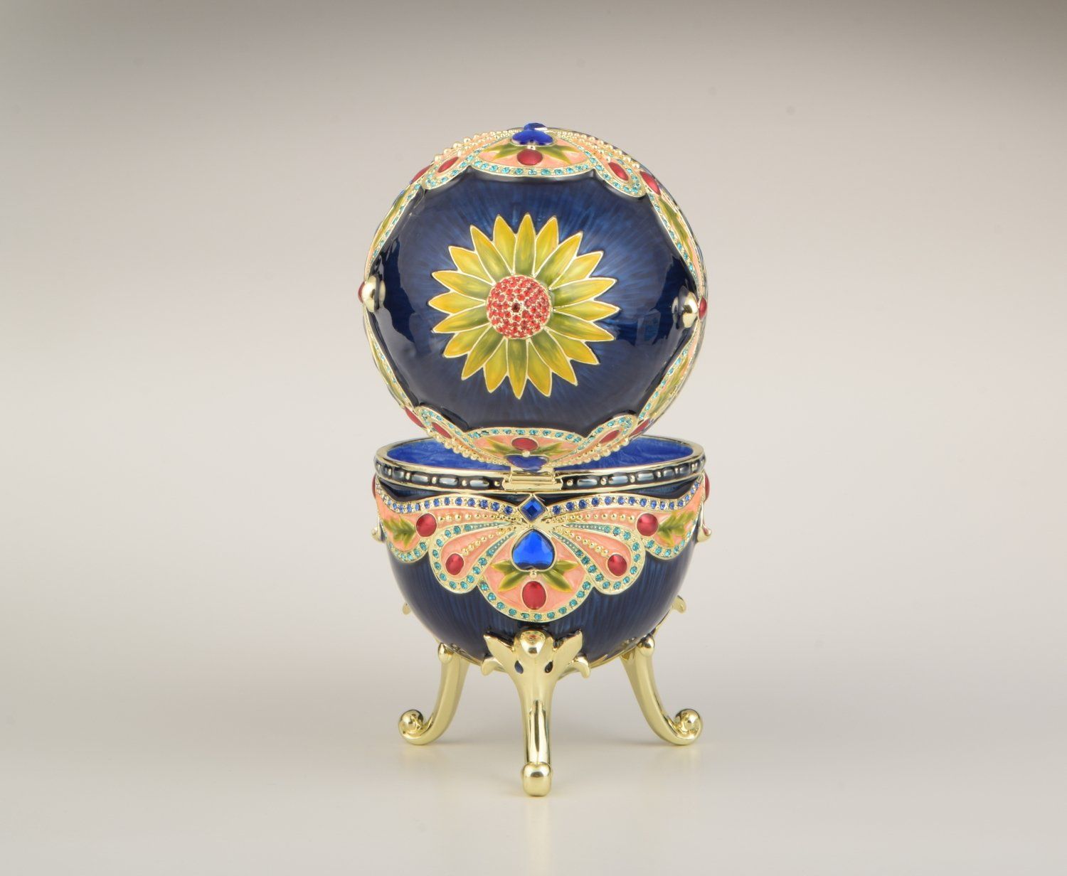 Blue Colorful Russian Egg-4